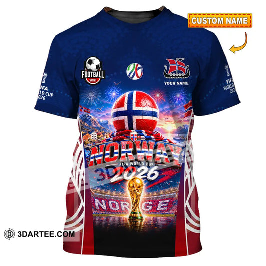 Unisex Shirt - Custom Norway World Cup 2026 Shirt - T-shirt