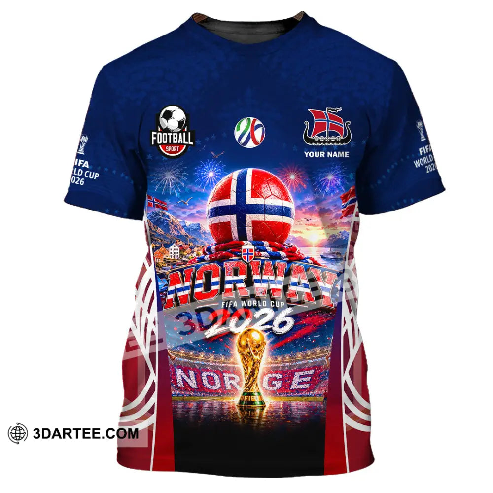 Unisex Shirt - Custom Norway World Cup 2026 Shirt - T-Shirt / S - T-shirt