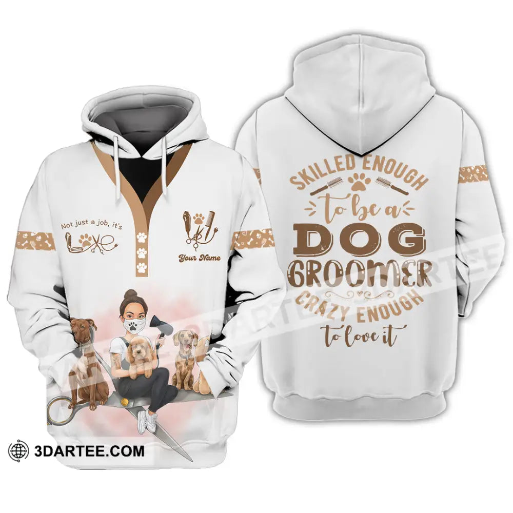 Unisex Shirt - Custom Not Just A Job It’s Love Groomer Shirt Hoodie / S T-shirt