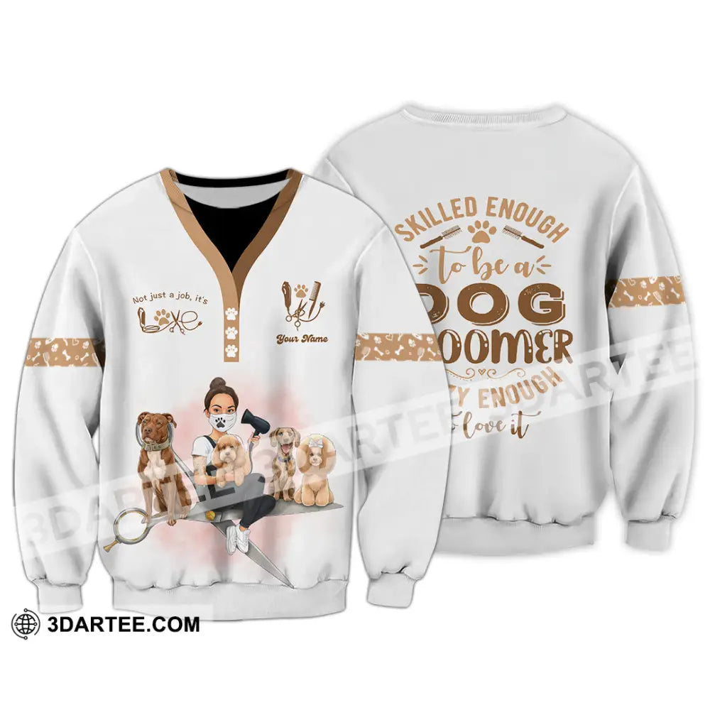 Unisex Shirt - Custom Not Just A Job It’s Love Groomer Shirt Long Sleeve / S T-shirt