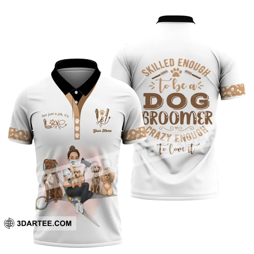 Unisex Shirt - Custom Not Just A Job It’s Love Groomer Shirt Polo Shirt / S T-shirt