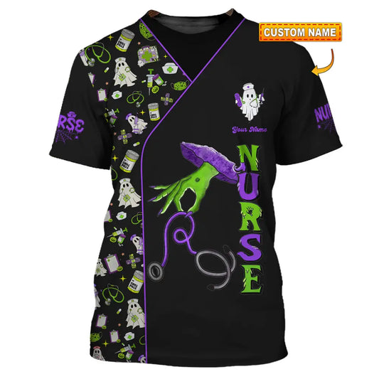 Unisex Shirt - Custom Nurse Halloween Shirt T-shirt