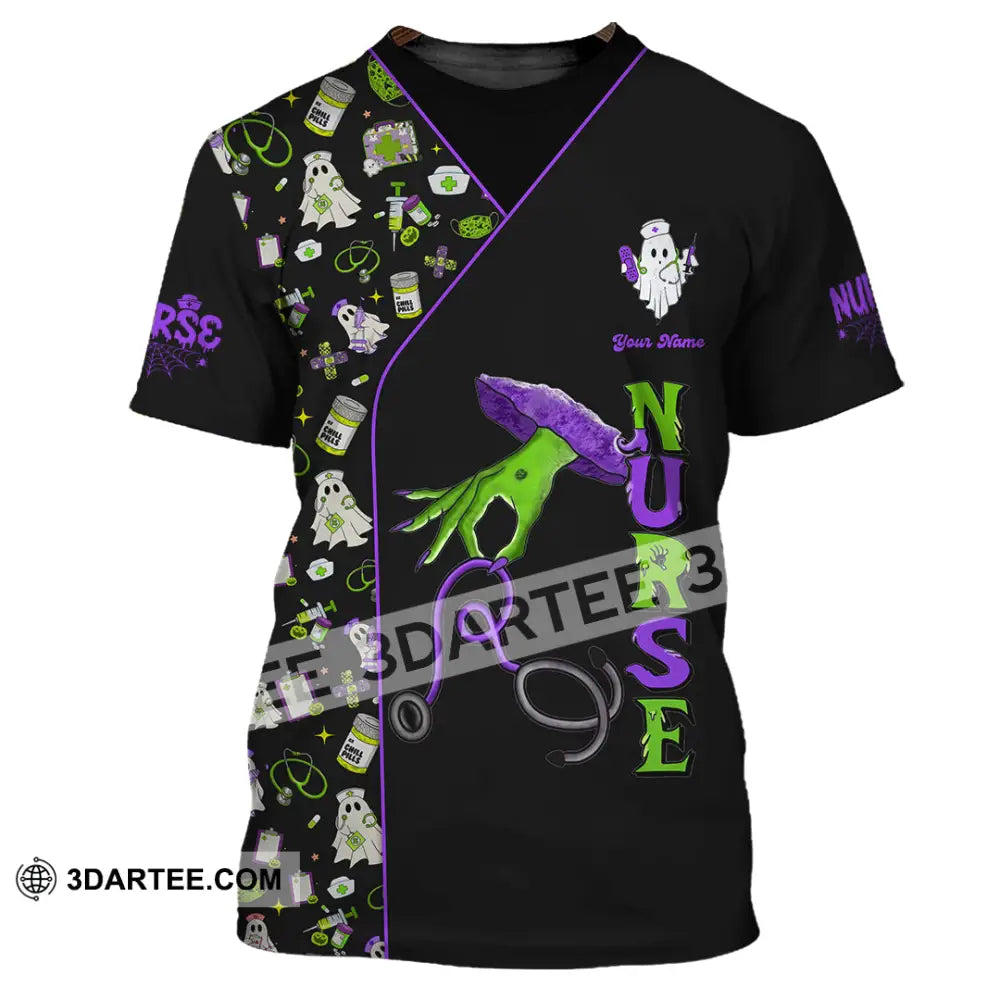 Unisex Shirt - Custom Nurse Halloween Shirt T-Shirt / S T-shirt