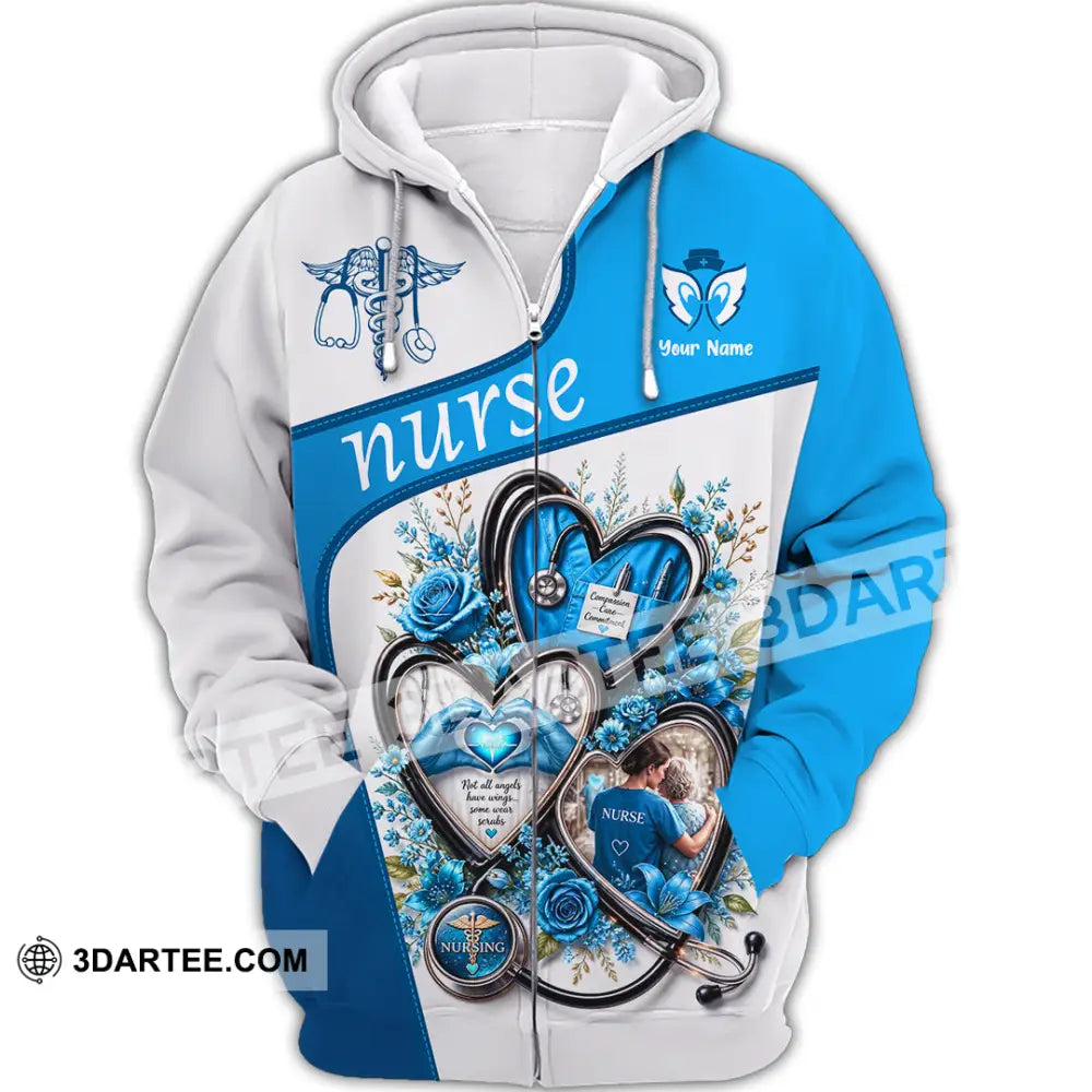 Unisex Shirt - Custom Nurse Shirt - Zipper Hoodie / S - T-shirt