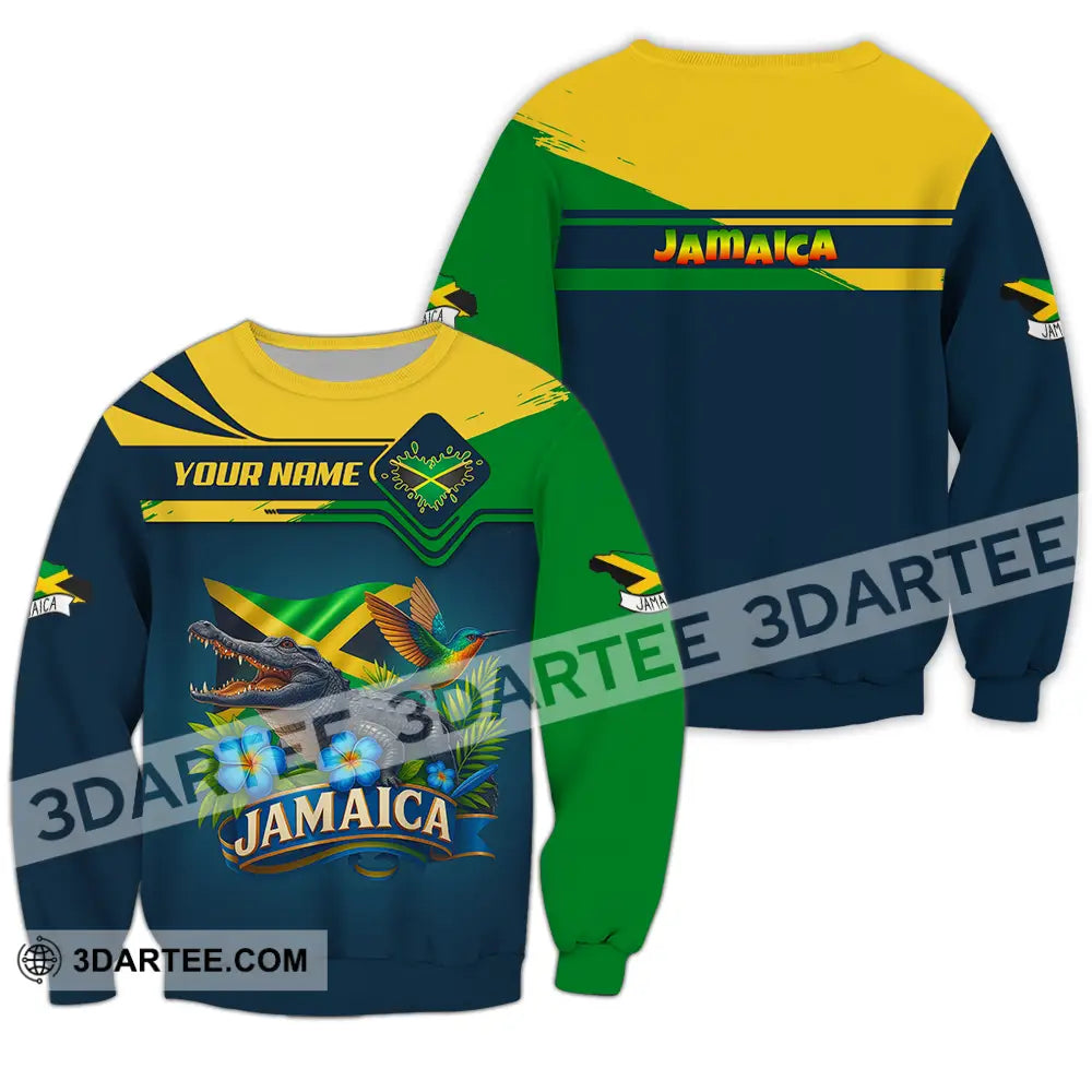 Unisex Shirt - Custom One Love Jamaica Shirt Long Sleeve / S T-shirt