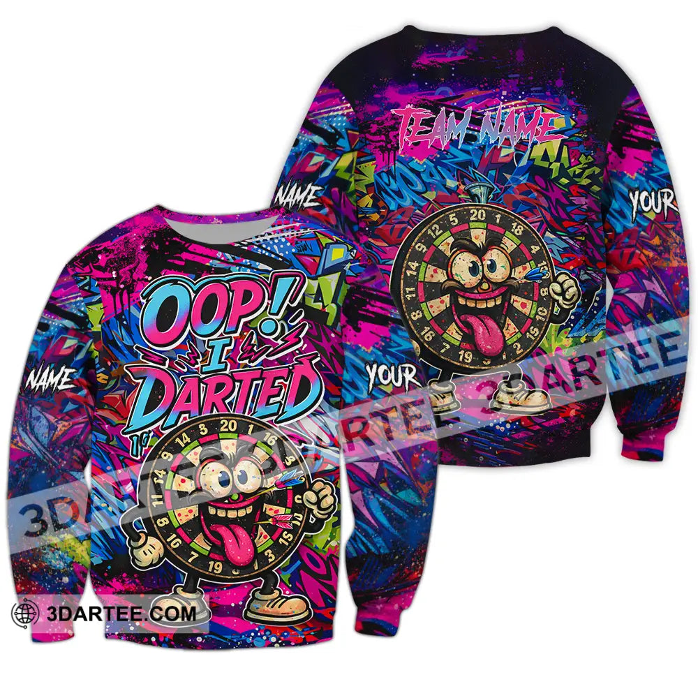 Unisex Shirt - Custom Oops I Darted 3D Shirt Long Sleeve / S T-shirt