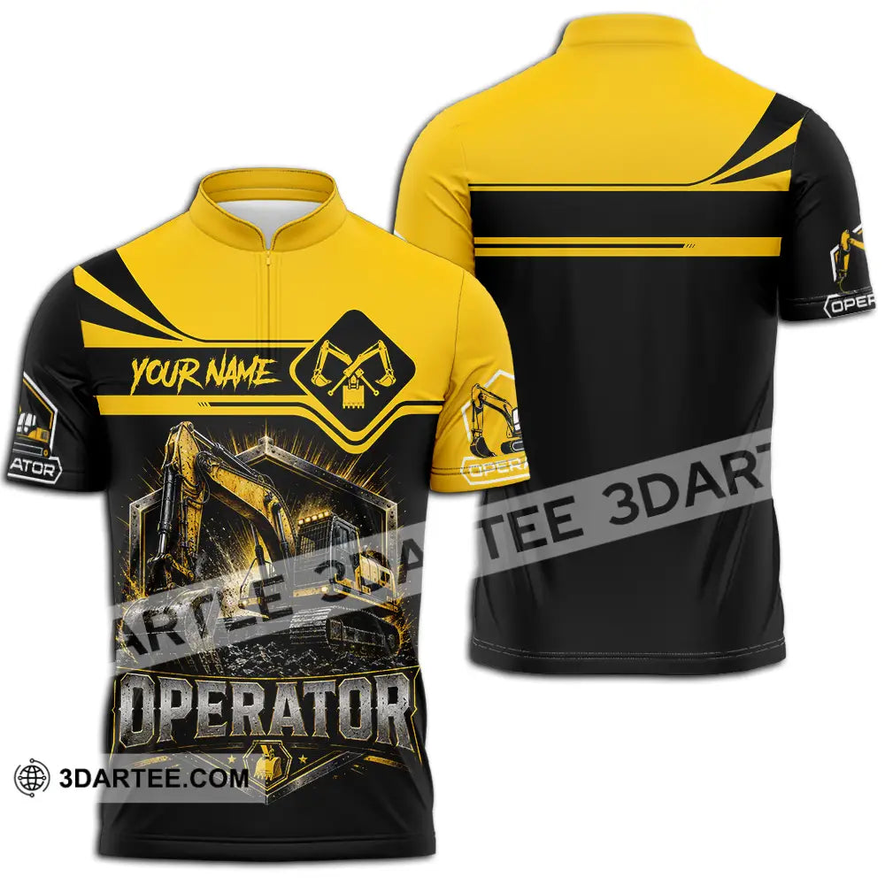 Unisex Shirt - Custom Operator Shirt - Zipper Polo Shirt / S - T-shirt