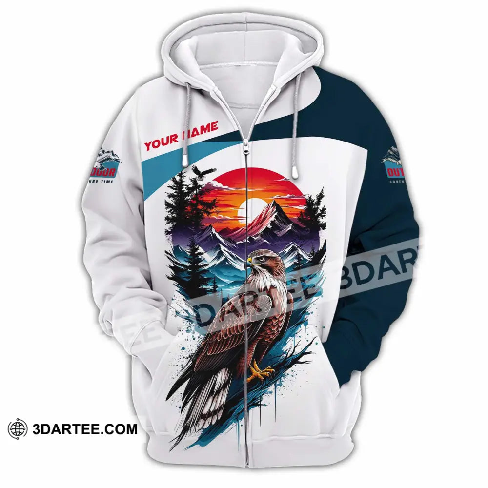 Unisex Shirt - Custom Outdoor Adventure Time 3D Shirt Zipper Hoodie / S T-shirt