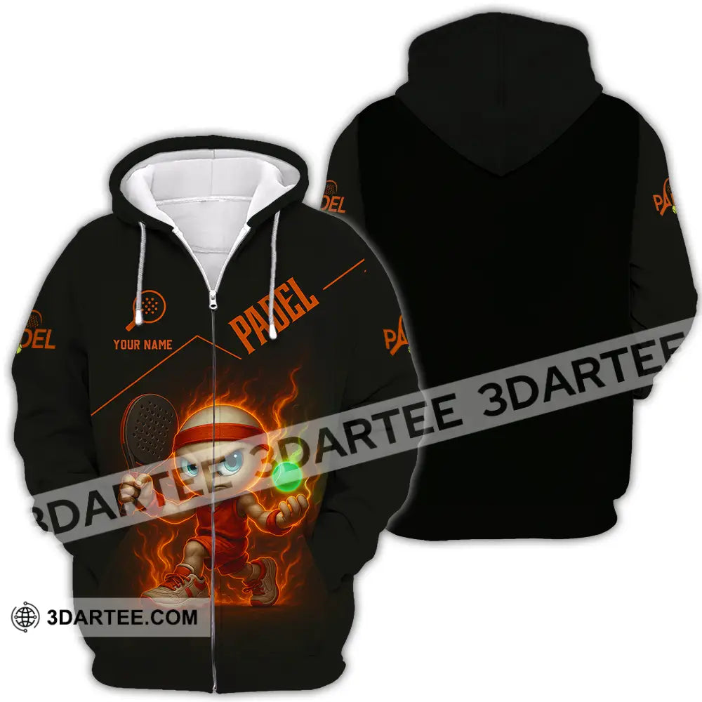 Unisex Shirt - Custom Padel Shirt Zipper Hoodie / S T-shirt