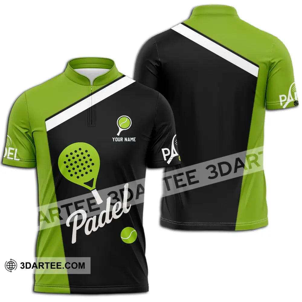 Unisex Shirt - Custom Padel Shirt Zipper Polo Shirt / S T-shirt