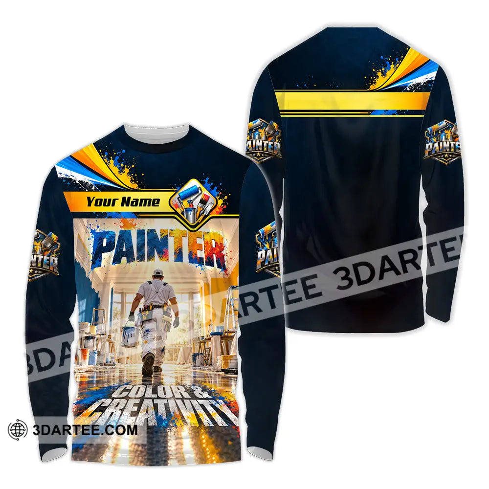 Unisex Shirt - Custom Painter Shirt - Long Sleeve Shirt / S - T-shirt