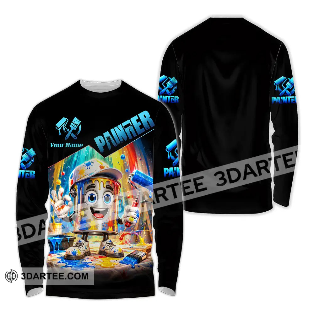 Unisex Shirt - Custom Painter Shirt - Long Sleeve Shirt / S - T-shirt
