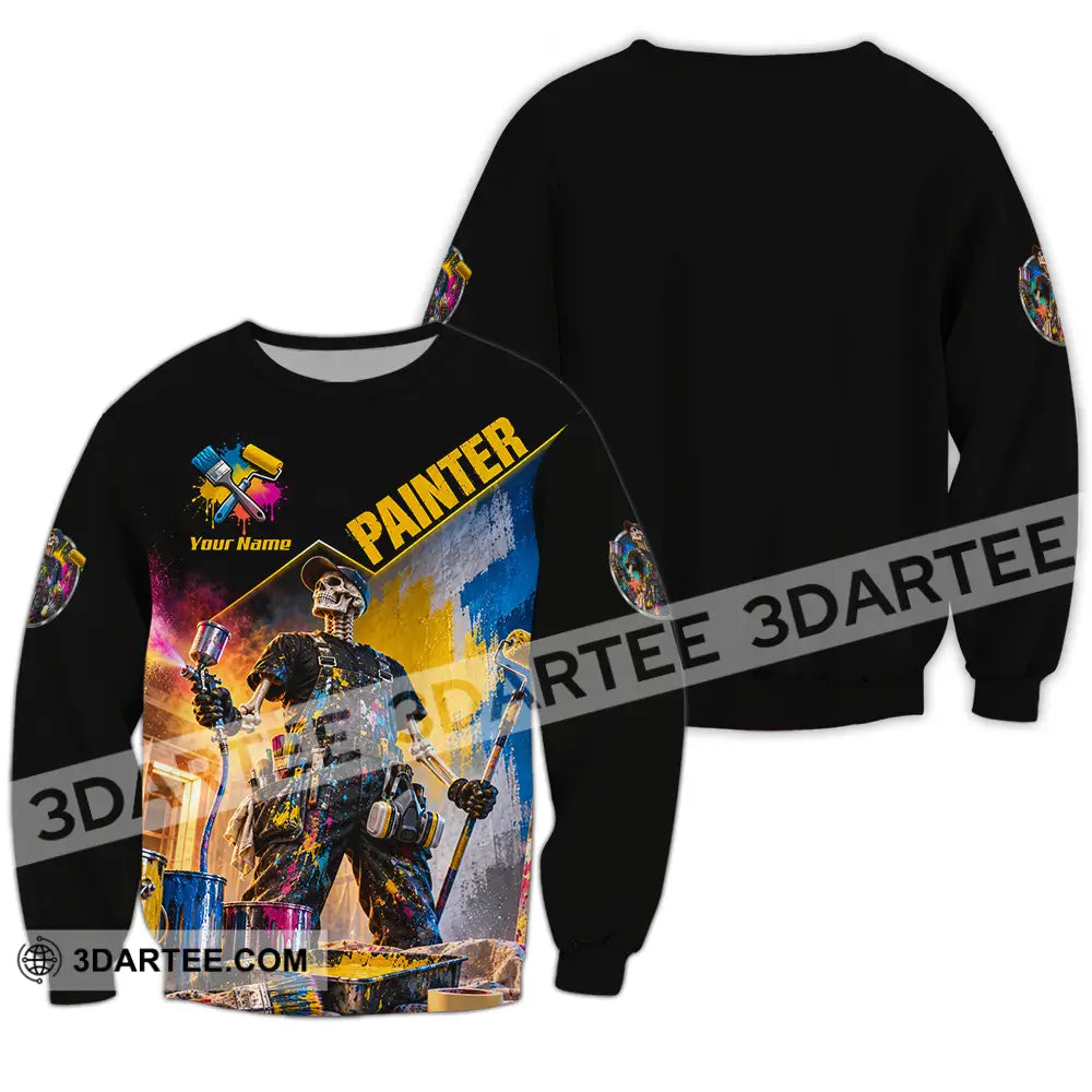 Unisex Shirt - Custom Painter Shirt - Long Sleeve / S - T-shirt