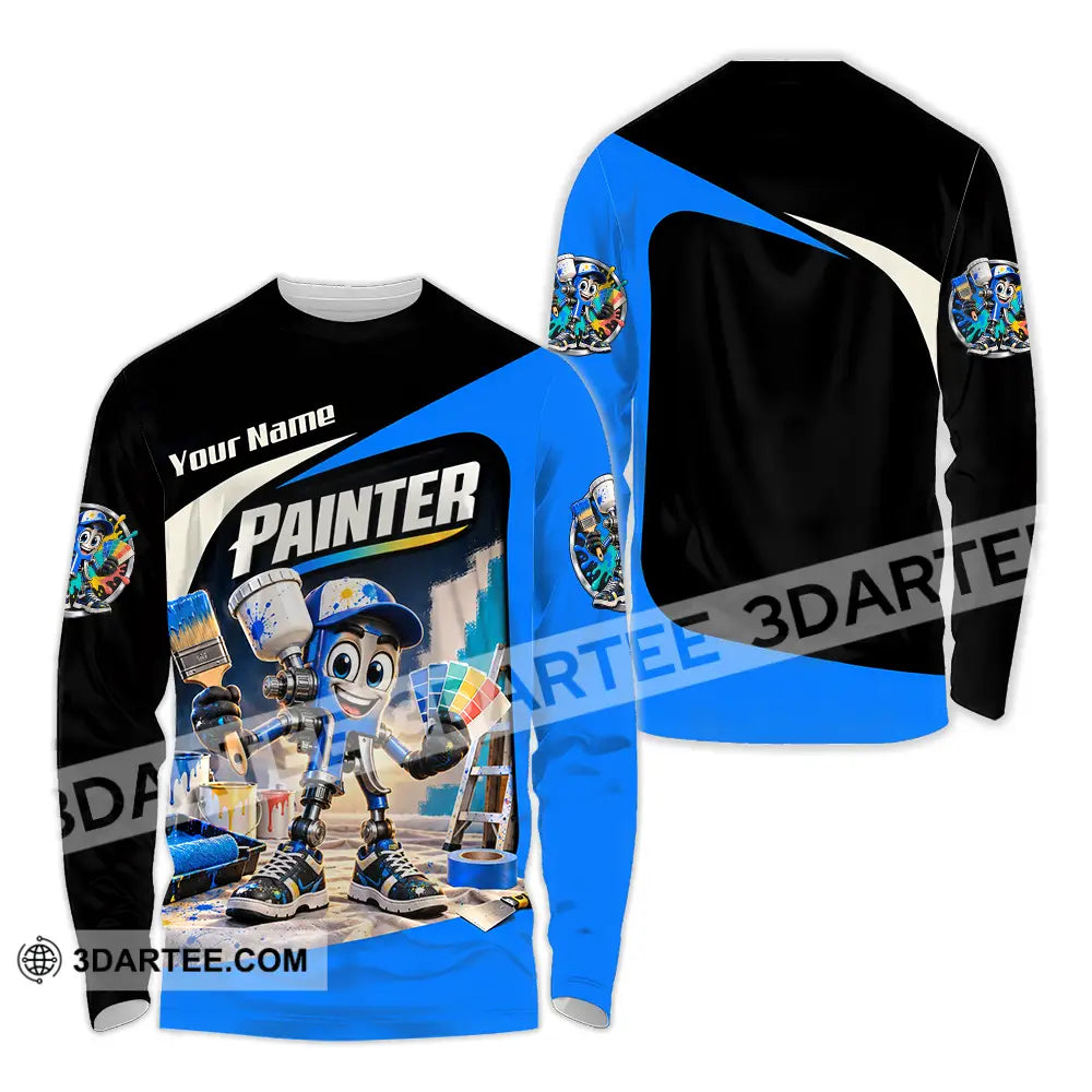 Unisex Shirt - Custom Painter Shirt - Long Sleeve Shirt / S - T-shirt