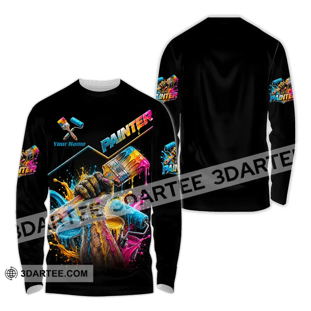 Unisex Shirt - Custom Painter Shirt - Long Sleeve Shirt / S - T-shirt