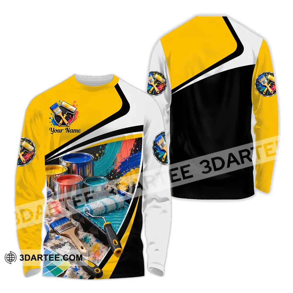 Unisex Shirt - Custom Painter Shirt - Long Sleeve Shirt / S - T-shirt