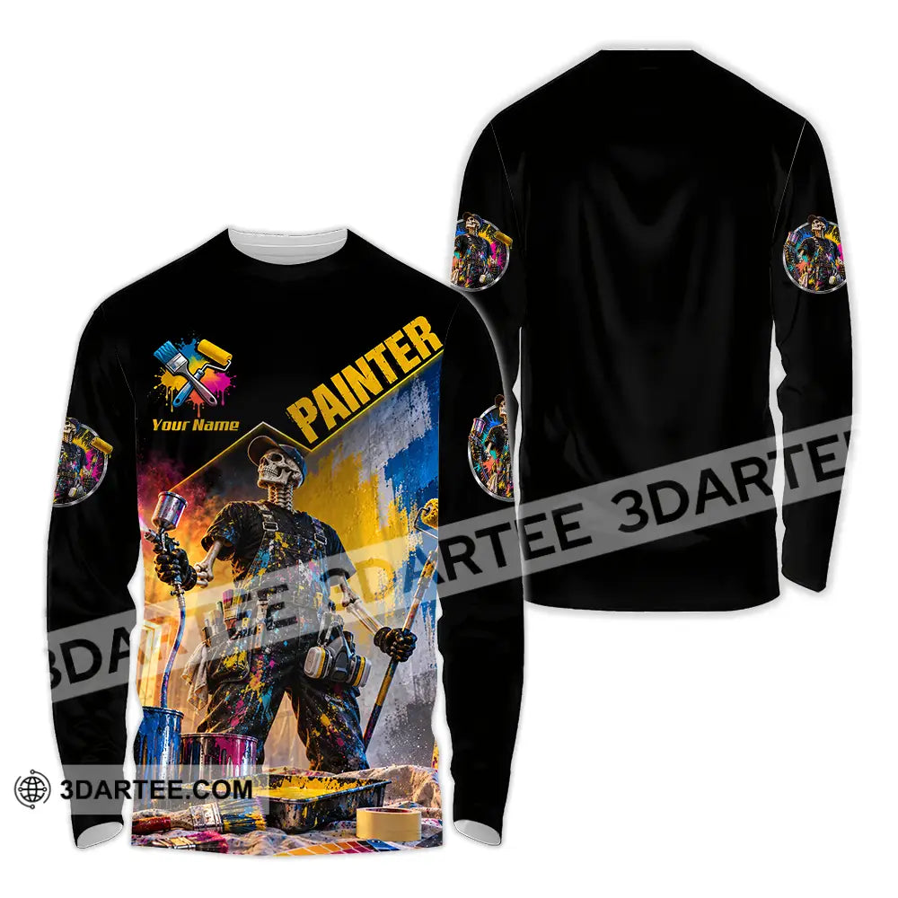 Unisex Shirt - Custom Painter Shirt - Long Sleeve Shirt / S - T-shirt