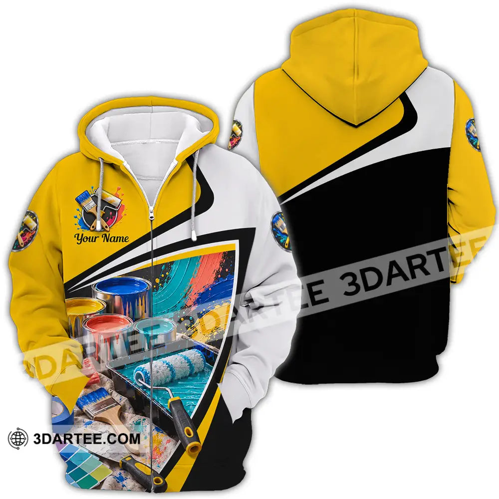 Unisex Shirt - Custom Painter Shirt - Zipper Hoodie / S - T-shirt