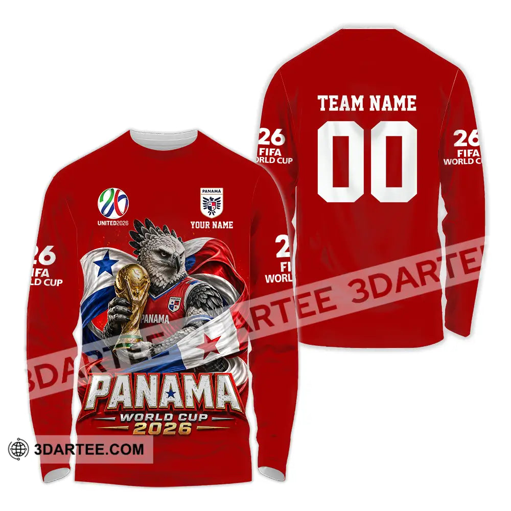 Unisex Shirt - Custom Panama World Cup 2026 3D Shirt - Long Sleeve Shirt / S - T-shirt