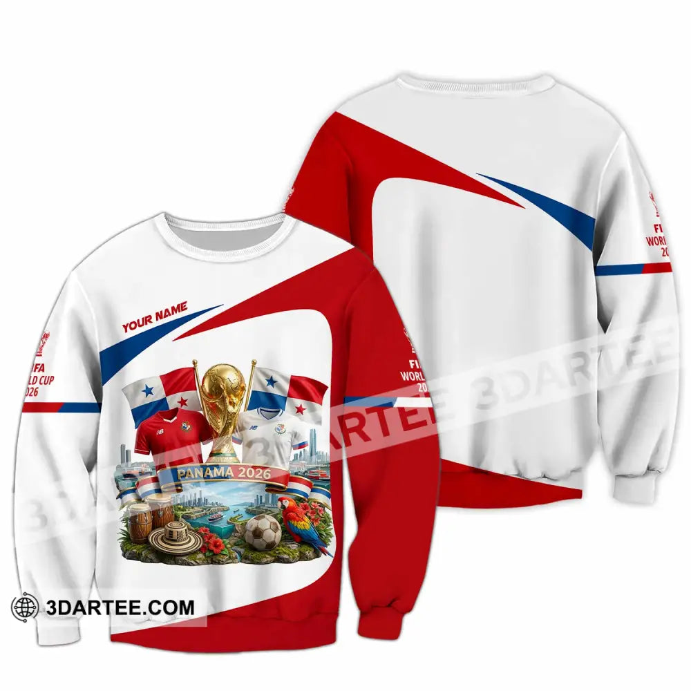 Unisex Shirt - Custom Panama World Cup 2026 3D Shirt - Long Sleeve / S - T-shirt