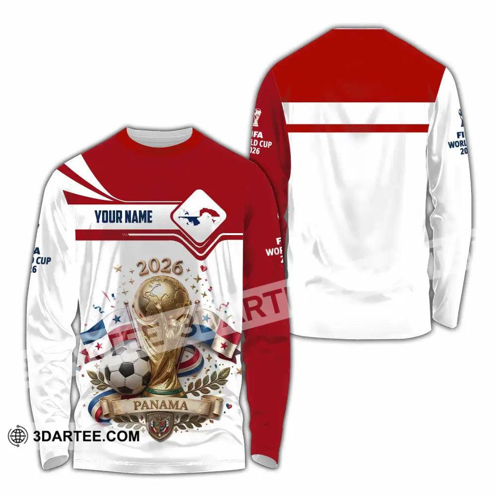 Unisex Shirt - Custom Panama World Cup 2026 3D Shirt - Long Sleeve Shirt / S - T-shirt