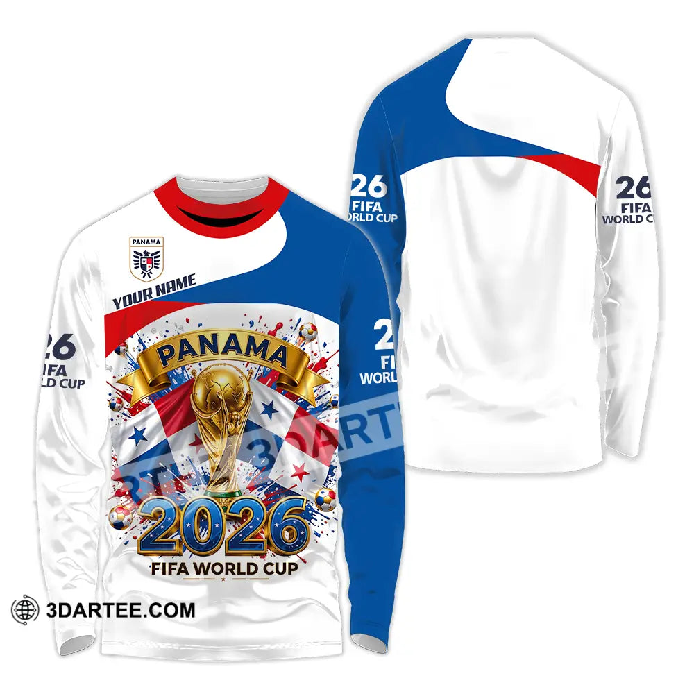 Unisex Shirt - Custom Panama World Cup 2026 3D Shirt - Long Sleeve Shirt / S - T-shirt
