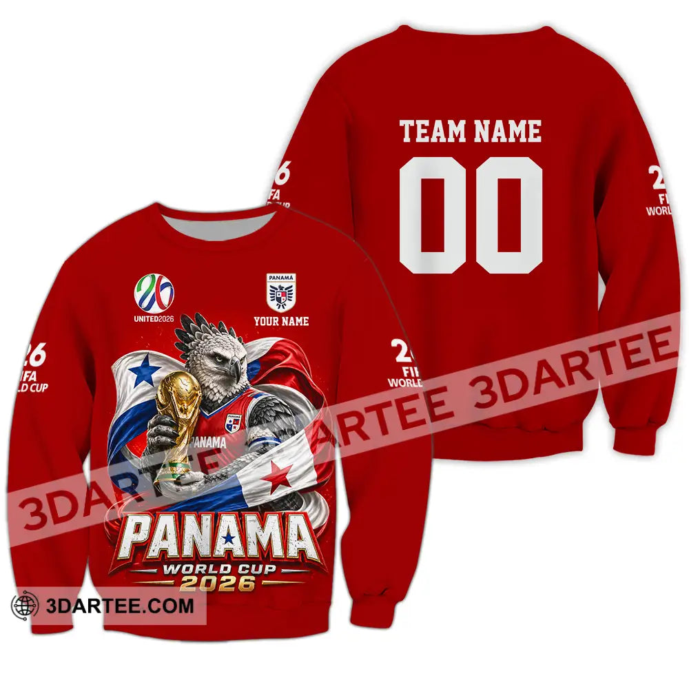 Unisex Shirt - Custom Panama World Cup 2026 3D Shirt - Long Sleeve / S - T-shirt