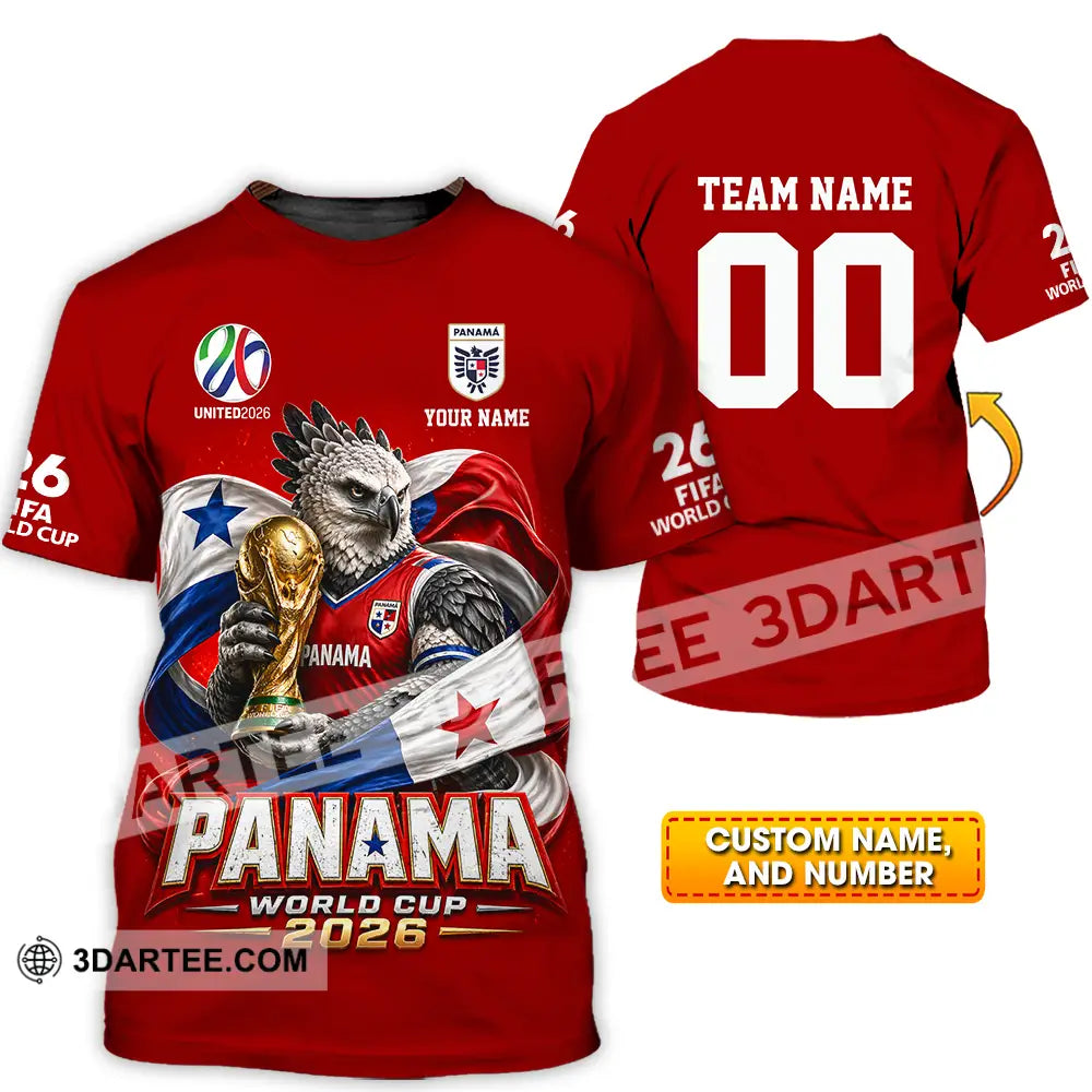 Unisex Shirt - Custom Panama World Cup 2026 3D Shirt - T-shirt