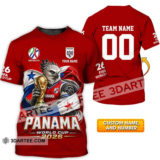 Unisex Shirt - Custom Panama World Cup 2026 3D Shirt - T-shirt