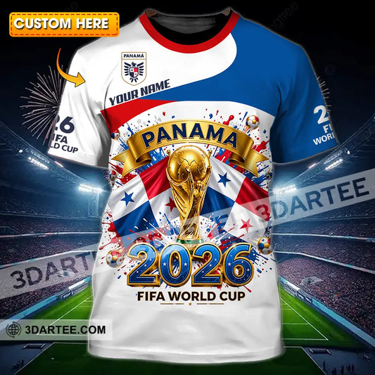 Unisex Shirt - Custom Panama World Cup 2026 3D Shirt - T-shirt