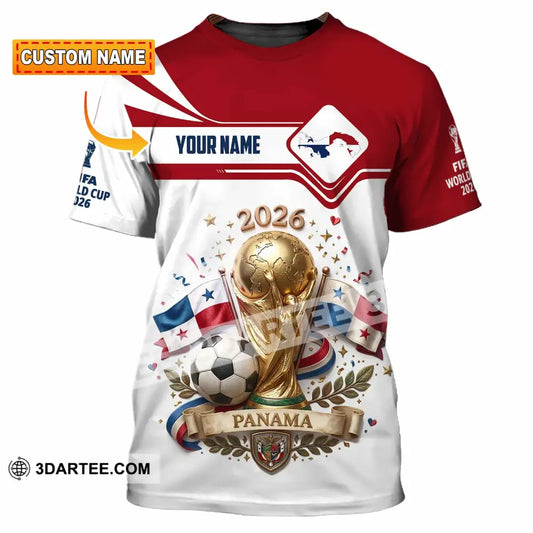 Unisex Shirt - Custom Panama World Cup 2026 3D Shirt - T-shirt