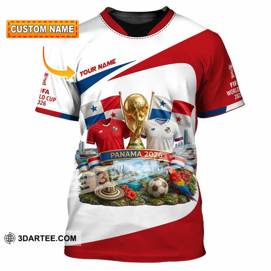 Unisex Shirt - Custom Panama World Cup 2026 3D Shirt - T-shirt