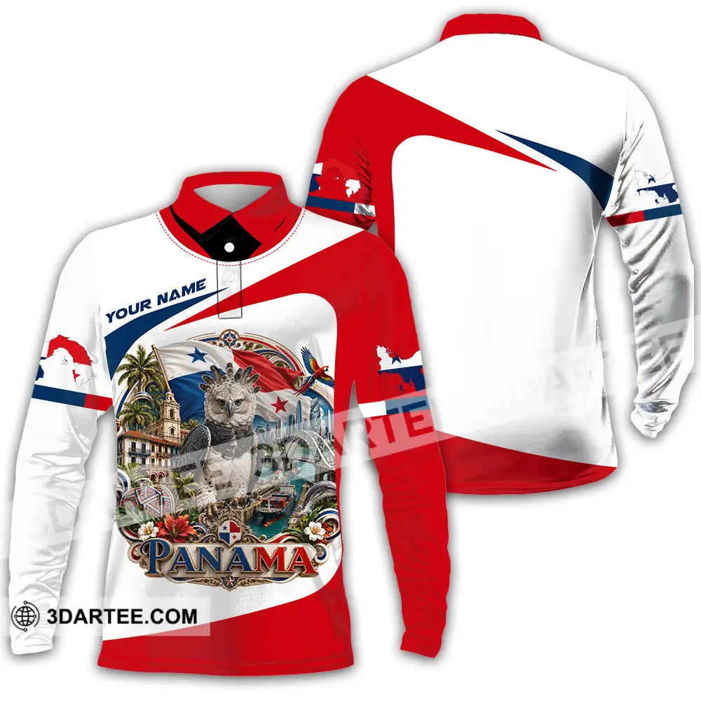 Unisex Shirt - Custom Panama Shirt - Long Sleeve Polo / S - T-shirt