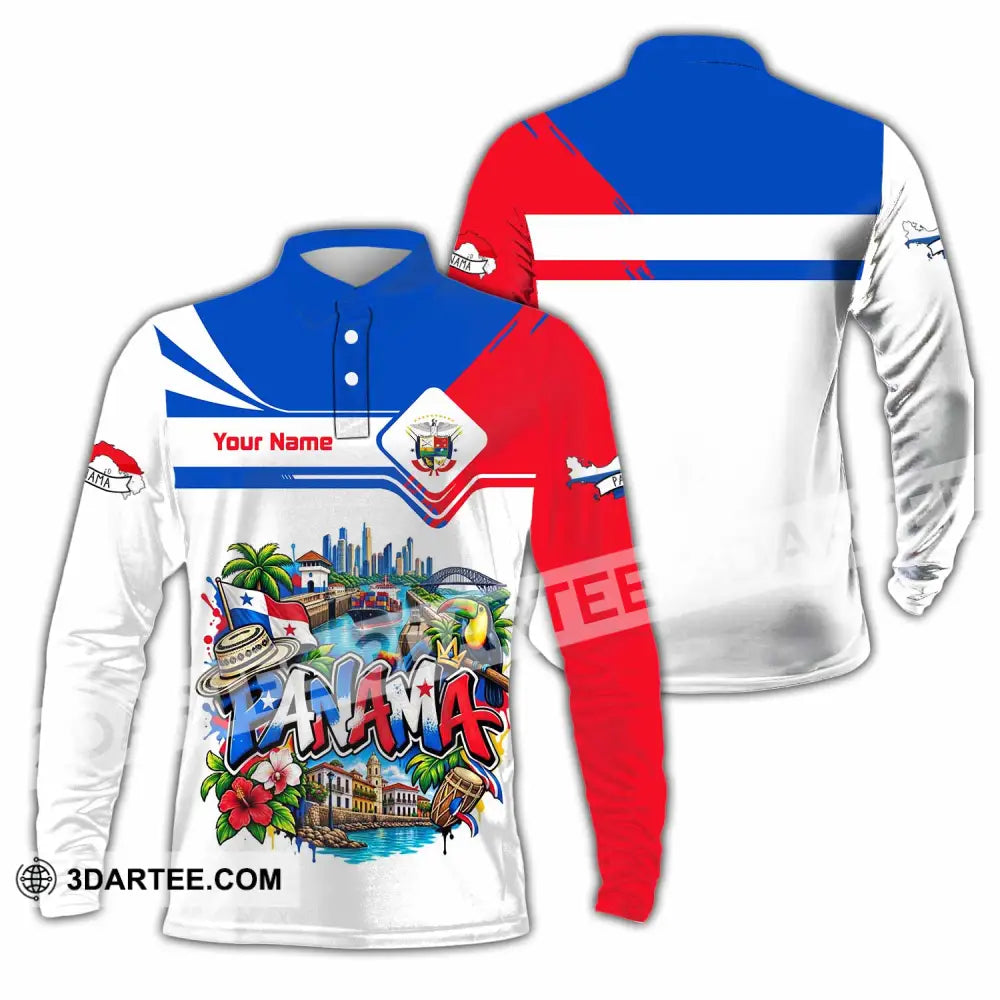 Unisex Shirt - Custom Panama Shirt - Long Sleeve Polo / S - T-shirt