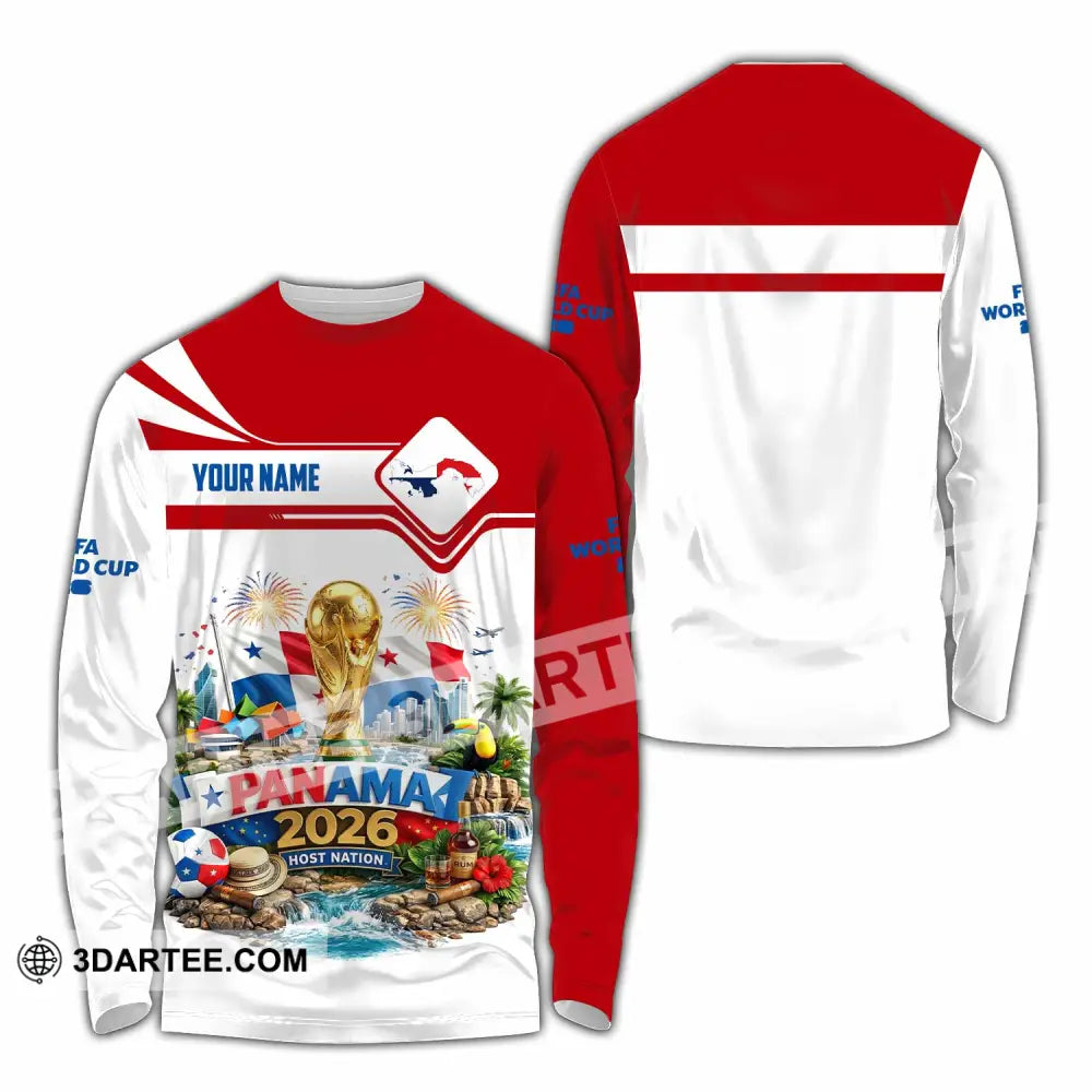 Unisex Shirt - Custom Panama World Cup 2026 Shirt - Long Sleeve Shirt / S - T-shirt