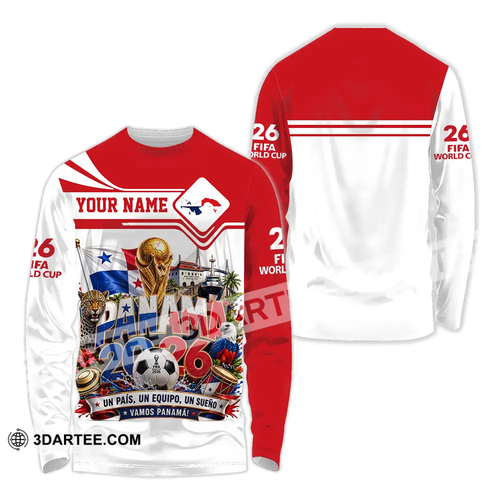 Unisex Shirt - Custom Panama World Cup 2026 Shirt - Long Sleeve Shirt / S - T-shirt