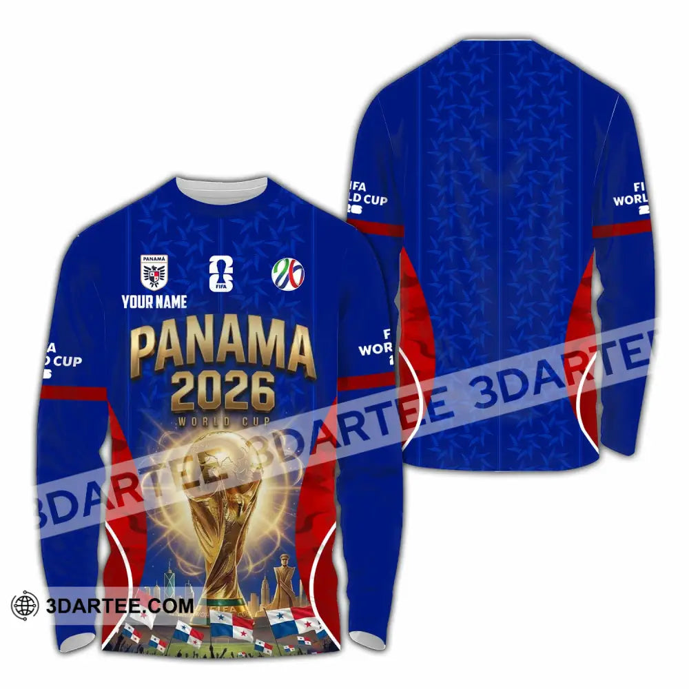 Unisex Shirt - Custom Panama World Cup 2026 Shirt - Long Sleeve Shirt / S - T-shirt