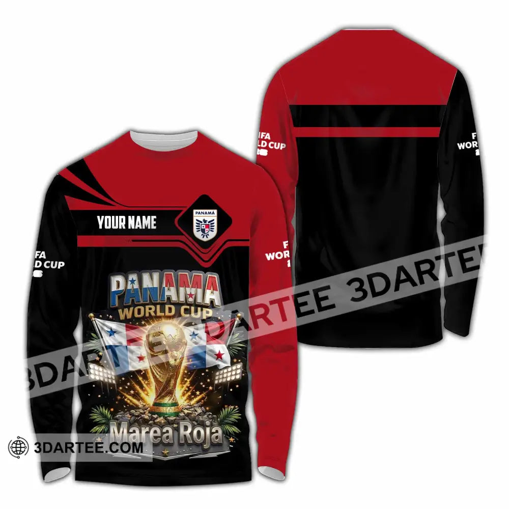 Unisex Shirt - Custom Panama World Cup 2026 Shirt - Long Sleeve Shirt / S - T-shirt