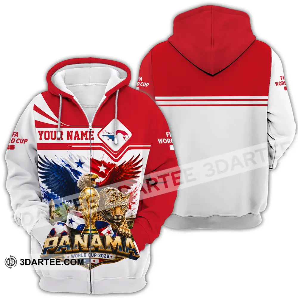 Unisex Shirt - Custom Panama World Cup 2026 Shirt - Zipper Hoodie / S - T-shirt