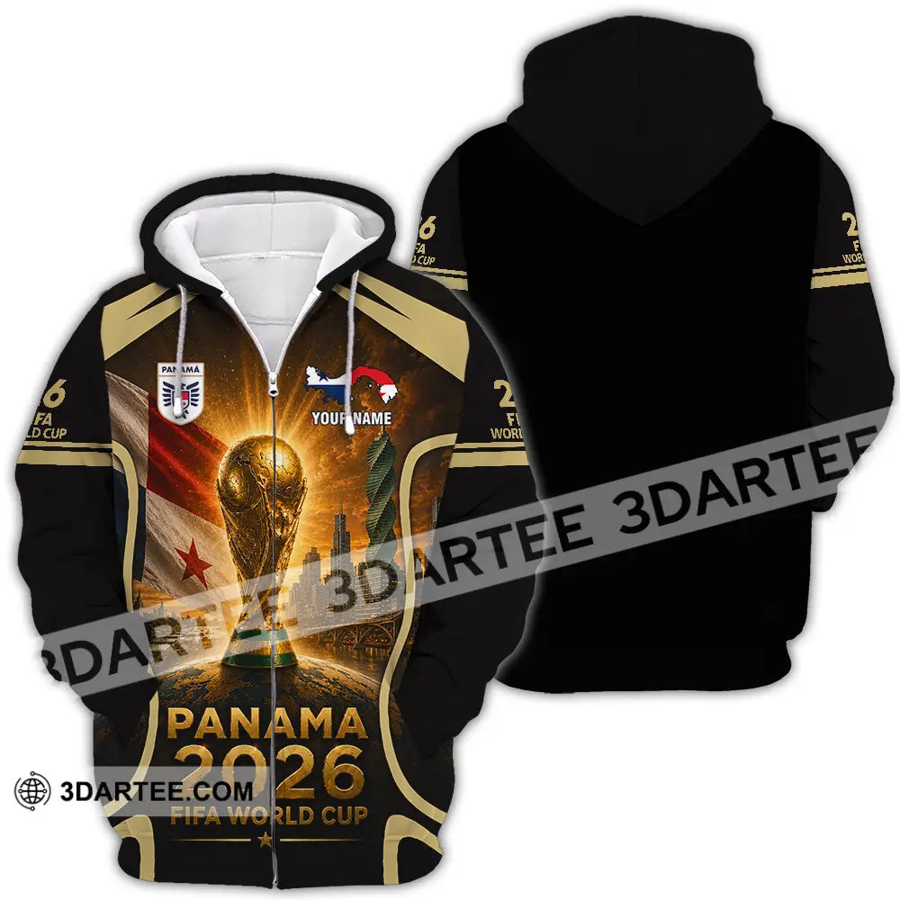 Unisex Shirt - Custom Panama World Cup 2026 Shirt - Zipper Hoodie / S - T-shirt
