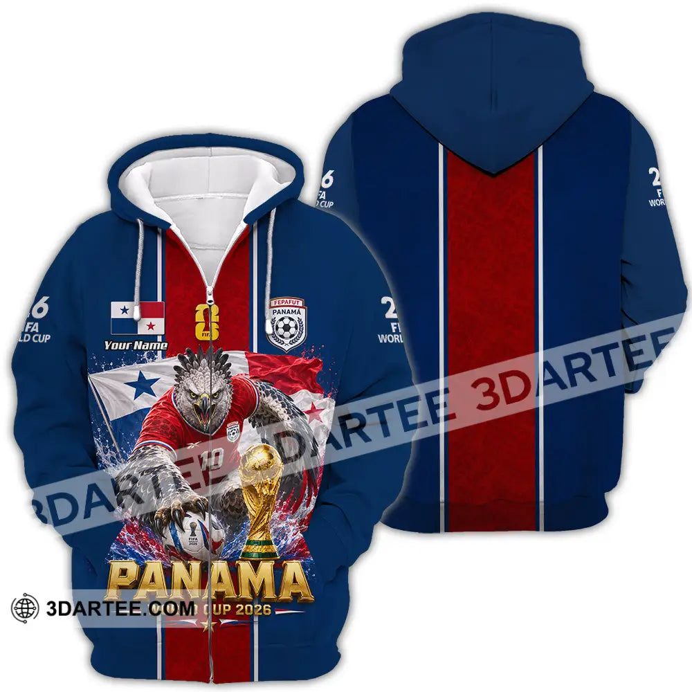 Unisex Shirt - Custom Panama World Cup 2026 Shirt - Zipper Hoodie / S - T-shirt