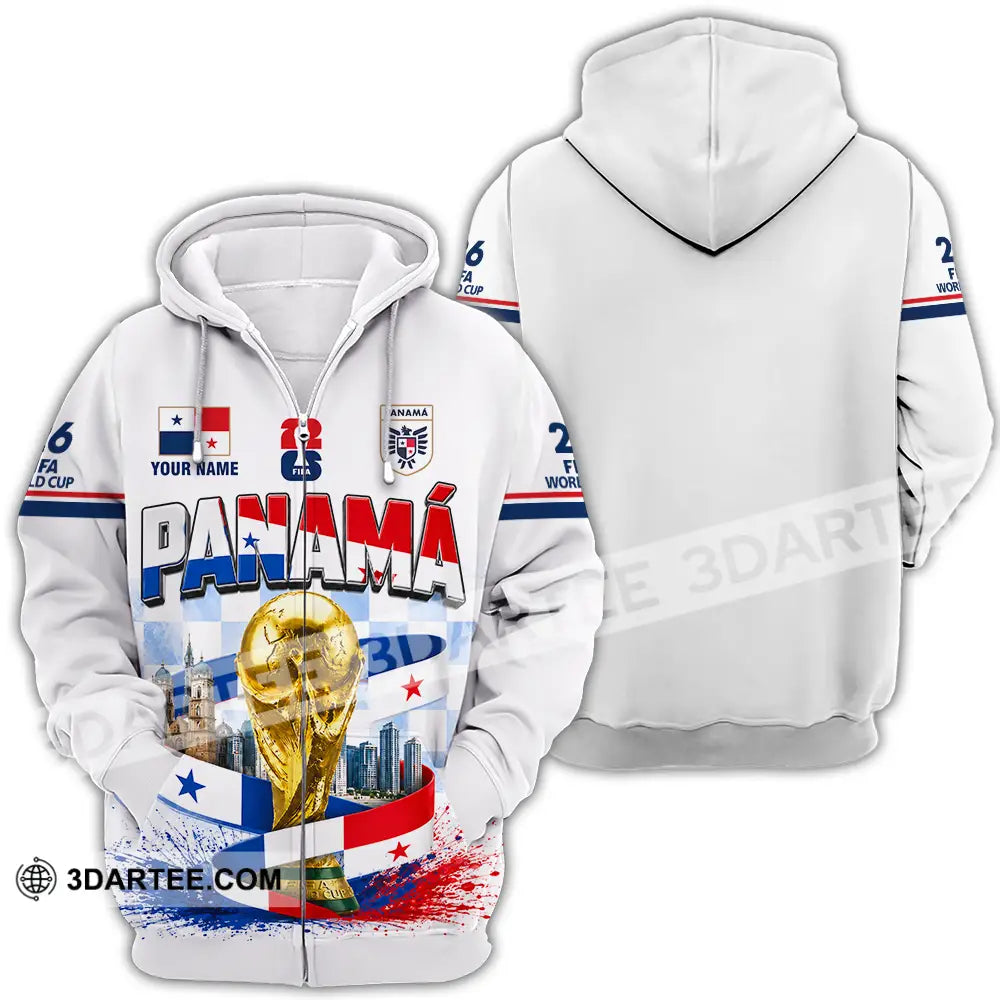 Unisex Shirt - Custom Panama World Cup 2026 Shirt - Zipper Hoodie / S - T-shirt