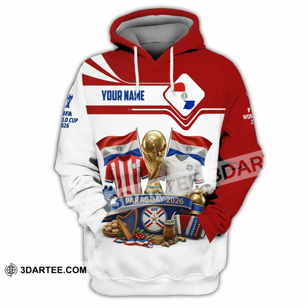 Unisex Shirt - Custom Paraguay World Cup 2026 Shirt - Hoodie / S - T-shirt