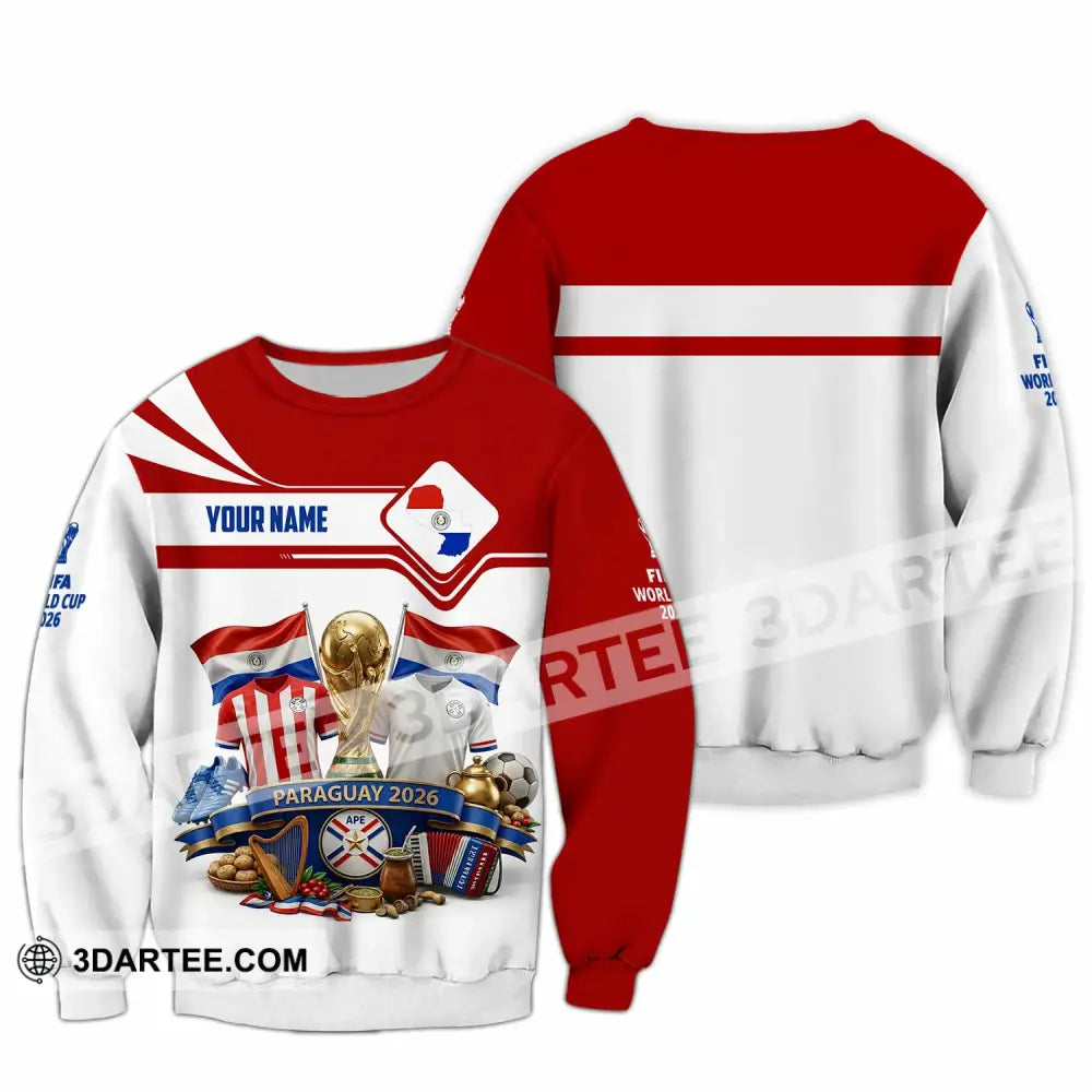 Unisex Shirt - Custom Paraguay World Cup 2026 Shirt - Long Sleeve / S - T-shirt