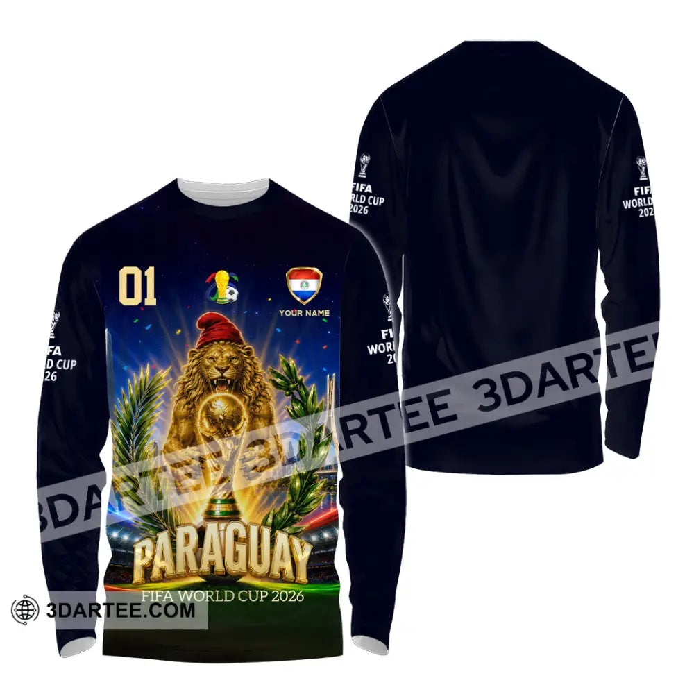 Unisex Shirt - Custom Paraguay World Cup 2026 Shirt - Long Sleeve Shirt / S - T-shirt