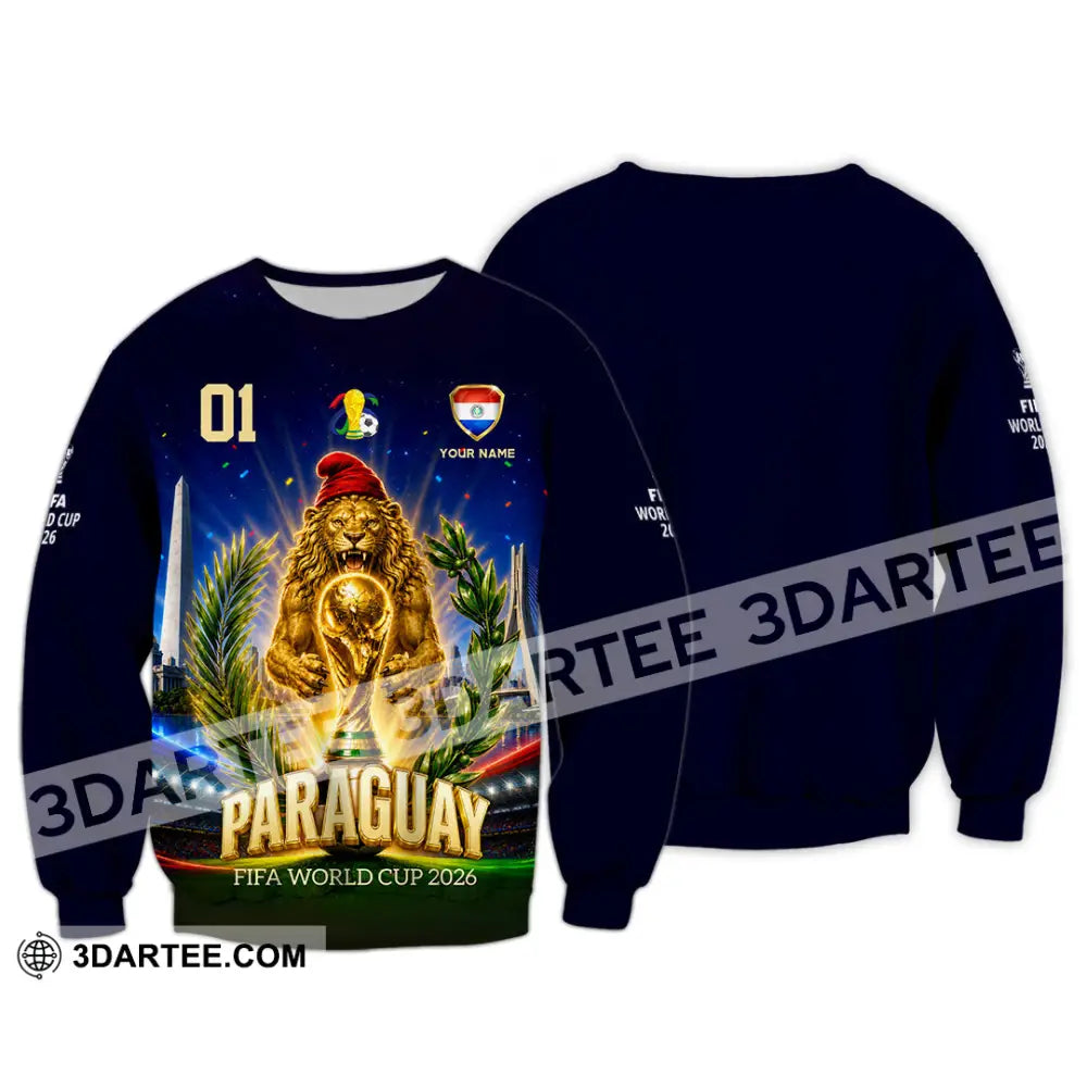 Unisex Shirt - Custom Paraguay World Cup 2026 Shirt - Long Sleeve / S - T-shirt