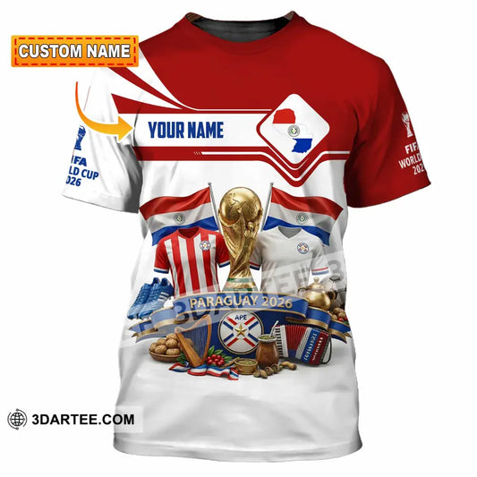 Unisex Shirt - Custom Paraguay World Cup 2026 Shirt - T-shirt