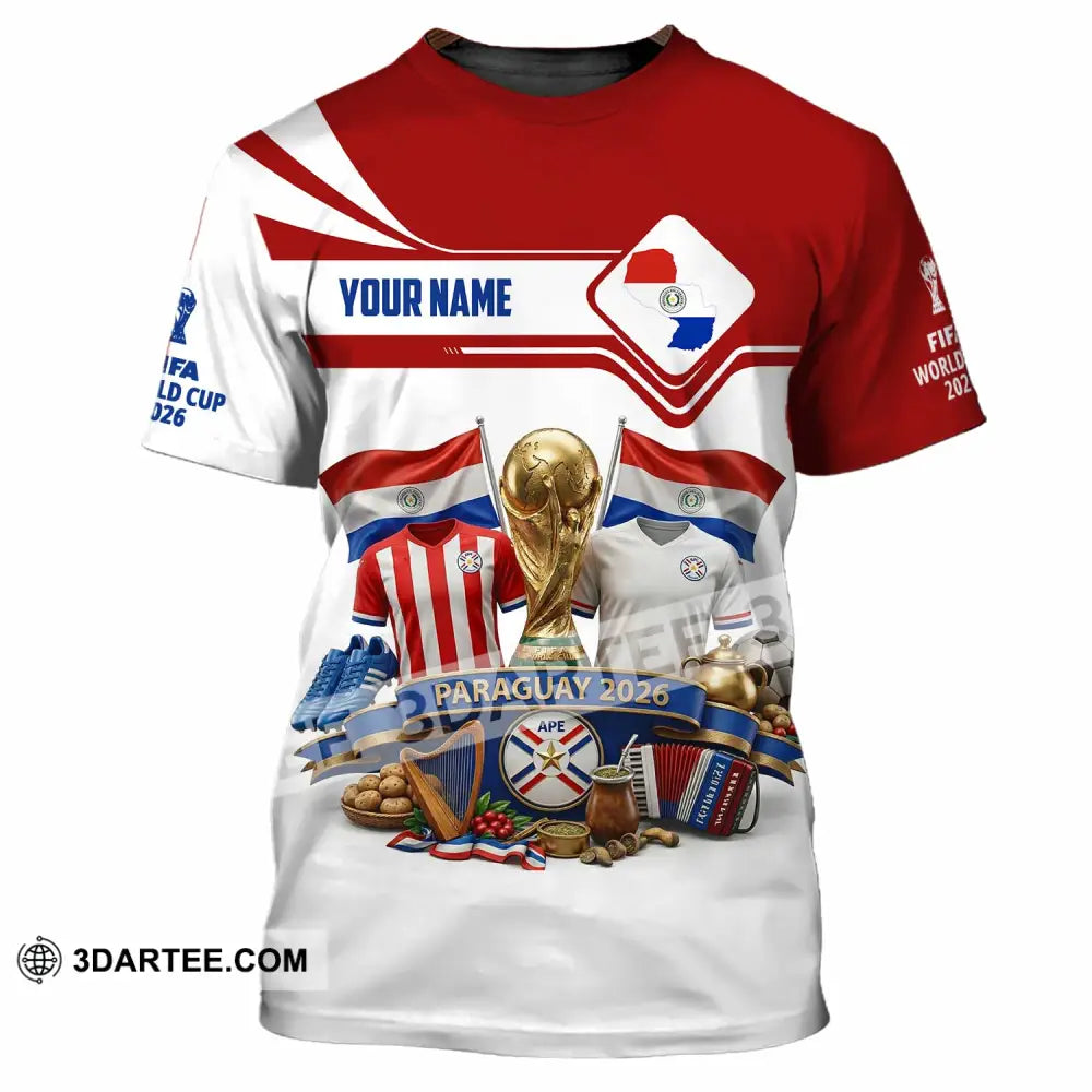 Unisex Shirt - Custom Paraguay World Cup 2026 Shirt - T-Shirt / S - T-shirt