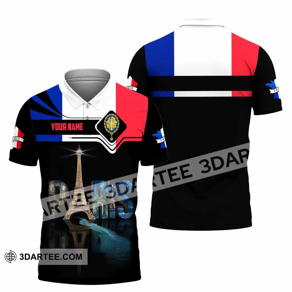 Unisex Shirt - Custom Paris 3D Shirt Polo Shirt / S T-shirt