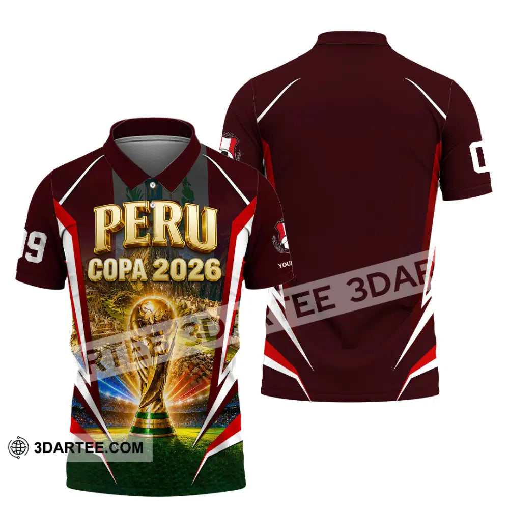 Unisex Shirt - Custom Peru Copa 2026 Shirt - Polo Shirt / S - T-shirt